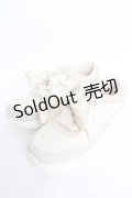 【SALE】m petit by misako / レーススニーカー M 中白 Y-25-10-28-068-LO-SH-SZ-ZTK002