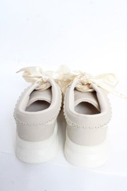 画像3: m petit by misako / レーススニーカー M 中白 Y-25-10-28-068-LO-SH-SZ-ZY