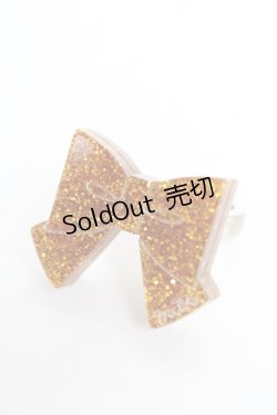 画像1: MILK / リボンリング  イエロー Y-25-10-28-007-ML-AC-SZ-ZY