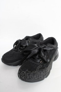 画像1: m petit by misako / レーススニーカー M 中黒 Y-25-10-28-069-LO-SH-SZ-ZY