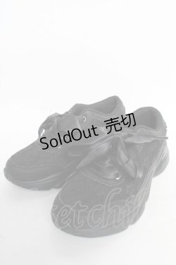 画像1: m petit by misako / レーススニーカー M 中黒 Y-25-10-28-069-LO-SH-SZ-ZY