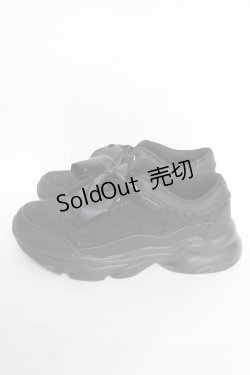 画像2: m petit by misako / レーススニーカー M 中黒 Y-25-10-28-069-LO-SH-SZ-ZY