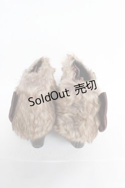 画像3: axes femme / ファー付きブーティー M ワイン Y-25-10-28-070-AX-SH-SZ-ZY