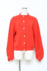 画像1: Franche Lippee / パールボタンニットカーディガン M 赤 Y-25-10-28-075-LO-TO-SZ-ZT510 (1)