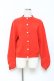 画像1: Franche Lippee / パールボタンニットカーディガン M 赤 Y-25-10-28-075-LO-TO-SZ-ZY (1)