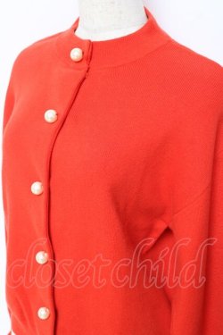 画像3: Franche Lippee / パールボタンニットカーディガン M 赤 Y-25-10-28-075-LO-TO-SZ-ZY
