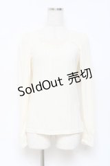 axes femme / フラワーレースインナーカットソー M 生成り Y-25-10-28-076-AX-TO-SZ-ZY