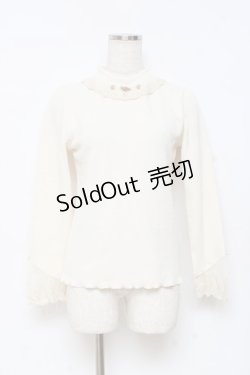 画像1: axes femme / バラモチーフカットプルオーバー M 生成り Y-25-10-28-077-AX-TO-SZ-ZY