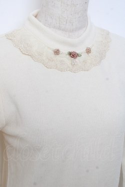 画像3: axes femme / バラモチーフカットプルオーバー M 生成り Y-25-10-28-077-AX-TO-SZ-ZY