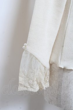 画像4: axes femme / バラモチーフカットプルオーバー M 生成り Y-25-10-28-077-AX-TO-SZ-ZY