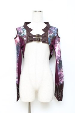 画像1: Rozen Kavalier / マスカレードプリントシュラグ  ワイン Y-25-10-28-079-OO-TO-SZ-ZY