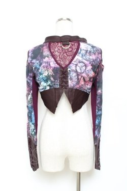 画像3: Rozen Kavalier / マスカレードプリントシュラグ  ワイン Y-25-10-28-079-OO-TO-SZ-ZY