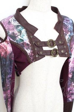 画像4: Rozen Kavalier / マスカレードプリントシュラグ  ワイン Y-25-10-28-079-OO-TO-SZ-ZY