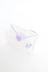 Angelic Pretty / Lovely Love Letterリング  ラベンダー Y-25-10-28-009-AP-AC-SZ-ZY