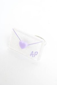 Angelic Pretty / Lovely Love Letterリング  ラベンダー Y-25-10-28-009-AP-AC-SZ-ZY