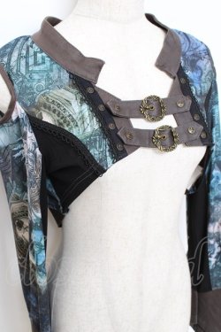 画像4: Rozen Kavalier / マスカレードプリントシュラグ  グリーン Y-25-10-28-080-OO-TO-SZ-ZY