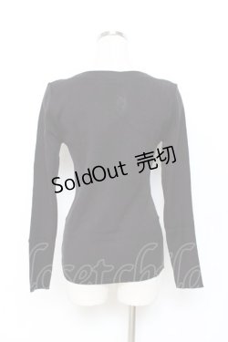 画像2: Ozz On / 手毬ptニットトップス  黒 Y-25-10-28-081-OO-TO-SZ-ZY