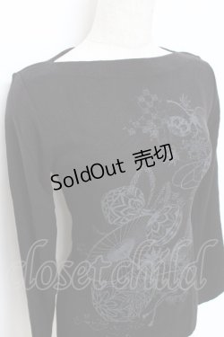 画像3: Ozz On / 手毬ptニットトップス  黒 Y-25-10-28-081-OO-TO-SZ-ZY