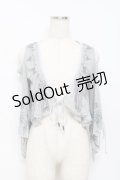 Rozen Kavalier / 肩出しメッシュチュールシュラグボレロ  グレー Y-25-10-28-082-OO-TO-SZ-OS