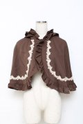axes femme kawaii / 童話の小公女ケープ Ｍ 茶 Y-25-10-28-084-AX-JA-SZ-ZY