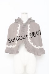 axes femme kawaii / 童話の小公女ケープ Ｍ 茶 Y-25-10-28-084-AX-JA-SZ-ZY