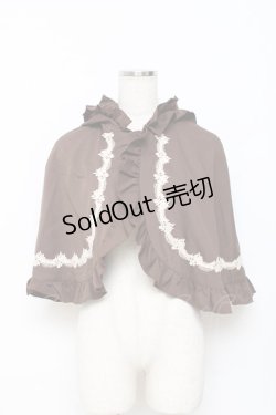 画像1: axes femme kawaii / 童話の小公女ケープ Ｍ 茶 Y-25-10-28-084-AX-JA-SZ-ZY