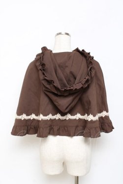 画像2: axes femme kawaii / 童話の小公女ケープ M 茶 Y-25-10-28-084-AX-JA-SZ-ZY