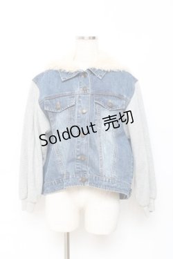 画像1: Secret Honey / くま耳Gジャン 2 インディゴ Y-25-10-28-085-CA-JA-SZ-ZY