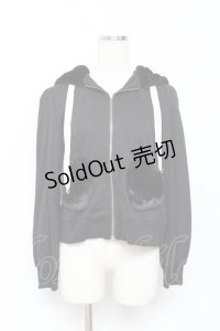 Secret Honey / うさ耳フードパーカー 2 黒 Y-25-10-28-086-CA-TO-SZ-ZY