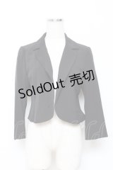 axes femme / パールボタンジャケット M 黒 Y-25-10-28-087-AX-JA-SZ-ZY