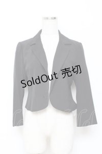 axes femme / パールボタンジャケット M 黒 Y-25-10-28-087-AX-JA-SZ-ZY