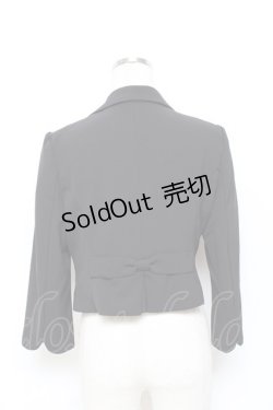 画像2: axes femme / パールボタンジャケット M 黒 Y-25-10-28-087-AX-JA-SZ-ZY