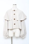 HONEY SALON / ボリュームスリーブビッグカラージャケット F アイボリー Y-25-10-28-091-EL-JA-SZ-ZY