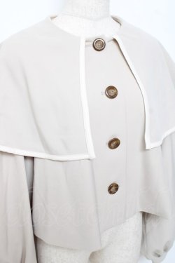 画像3: HONEY SALON / ボリュームスリーブビッグカラージャケット F アイボリー Y-25-10-28-091-EL-JA-SZ-ZY