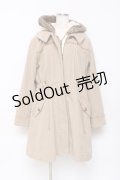 axes femme / パーカー付きモッズコート M ベージュ Y-25-10-28-094-AX-CO-SZ-ZI