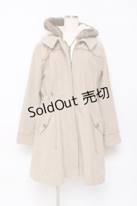 axes femme / パーカー付きモッズコート M ベージュ Y-25-10-28-094-AX-CO-SZ-ZI