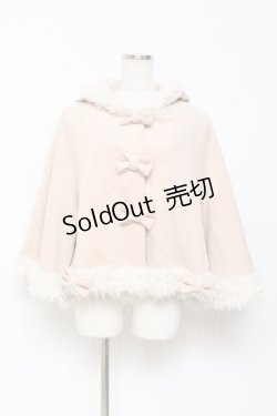 画像1: Secret Honey / リボンケープコート 2 ベージュ Y-25-10-28-097-CA-CO-SZ-ZY