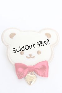 Angelic Pretty / マシュマロBearワッペンクリップ  アイボリー Y-25-10-28-012-AP-ZA-SZ-ZY