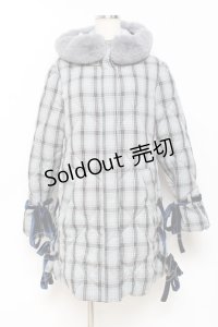 axes femme POETIQUE / レースアップエコダウンコート M ブルーグレー Y-25-10-28-098-AX-CO-SZ-ZI