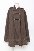 axes femme / ナポレオンマント風コート M 茶 Y-25-10-28-100-AX-CO-SZ-ZY