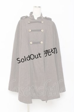 画像1: axes femme / ナポレオンマント風コート M 茶 Y-25-10-28-100-AX-CO-SZ-ZI