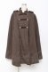 画像1: axes femme / ナポレオンマント風コート M 茶 Y-25-10-28-100-AX-CO-SZ-ZY (1)