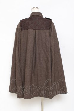 画像2: axes femme / ナポレオンマント風コート M 茶 Y-25-10-28-100-AX-CO-SZ-ZY