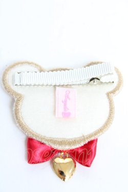 画像2: Angelic Pretty / マシュマロBearワッペンクリップ  アイボリー Y-25-10-28-012-AP-ZA-SZ-ZY