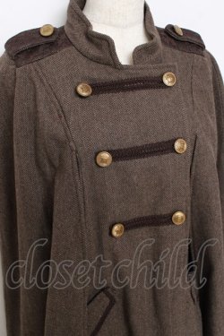 画像3: axes femme / ナポレオンマント風コート M 茶 Y-25-10-28-100-AX-CO-SZ-ZY