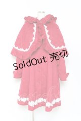 axes femme kawaii / 童話の小公女コート M 赤 Y-25-10-28-101-AX-CO-SZ-ZY