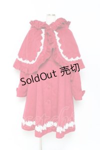 axes femme kawaii / 童話の小公女コート M 赤 Y-25-10-28-101-AX-CO-SZ-ZY