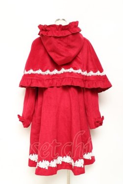 画像2: axes femme kawaii / 童話の小公女コート M 赤 Y-25-10-28-101-AX-CO-SZ-ZY