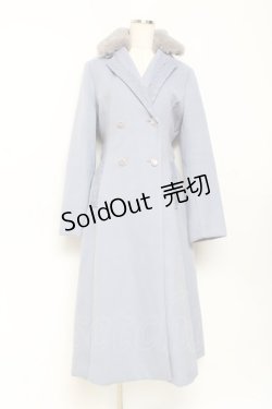 画像1: axes femme / テーラー襟コート L サックス Y-25-10-28-102-AX-CO-SZ-ZI