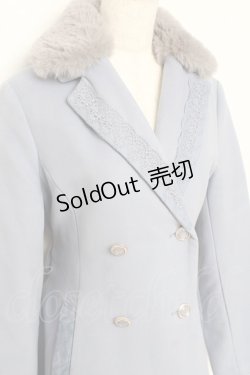 画像4: axes femme / テーラー襟コート L サックス Y-25-10-28-102-AX-CO-SZ-ZI